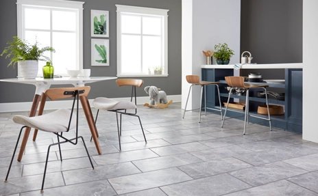 tile flooring in kitchen
